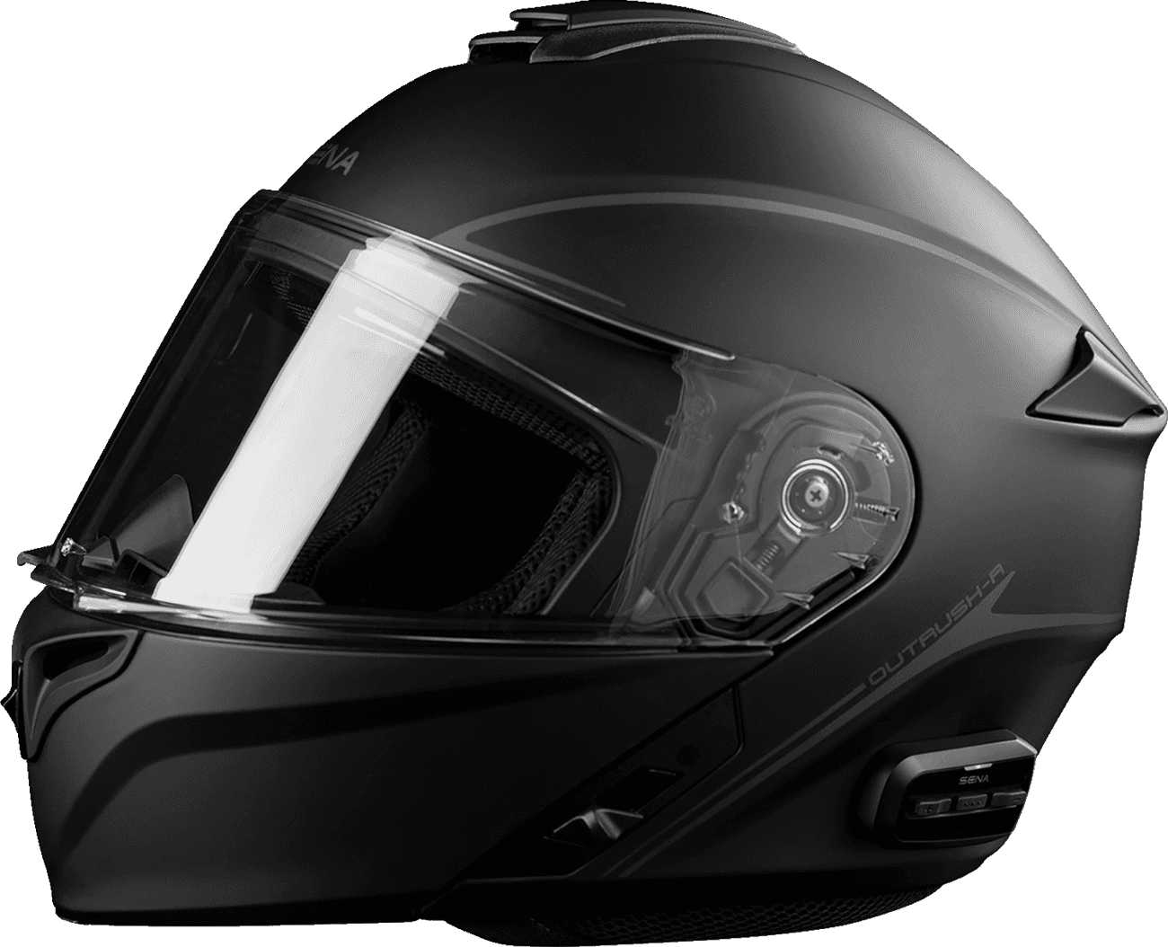 SENA 0100-2177 Outrush R Helmet - Black - Medium