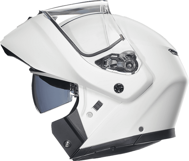 AGV 0100-2374 Streetmodular Helmet - Mono - Matte White - 2XL — image 6 of 6