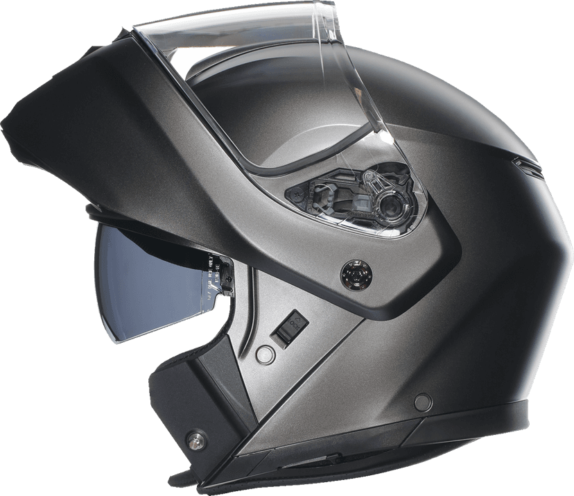 AGV 0100-2381 Streetmodular Helmet - Mono - Matte Gray - Medium — image 4 of 6