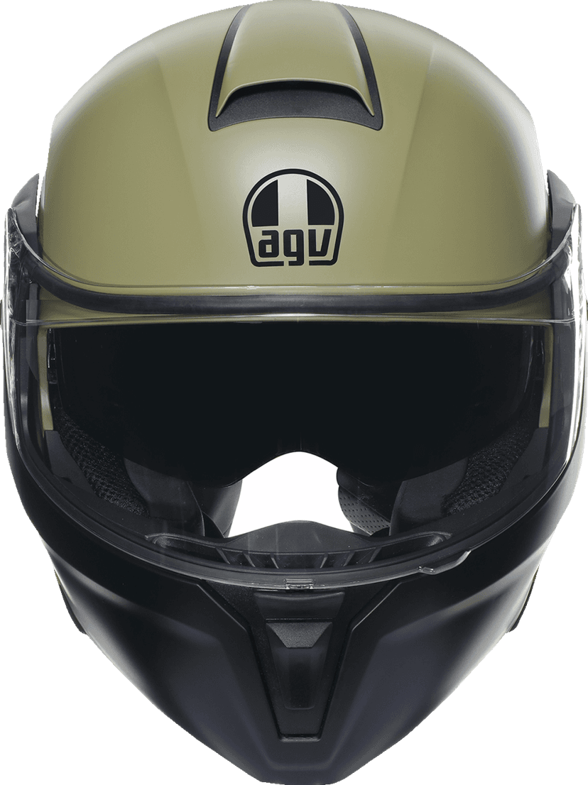 AGV 0100-2385 Streetmodular Helmet - Mono - Matte Pastello Green/Black - Small — image 2 of 7