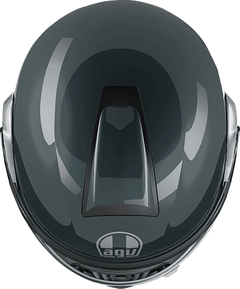 AGV 0100-2391 Streetmodular Helmet - Levico - Gray/Silver - Medium — image 4 of 5