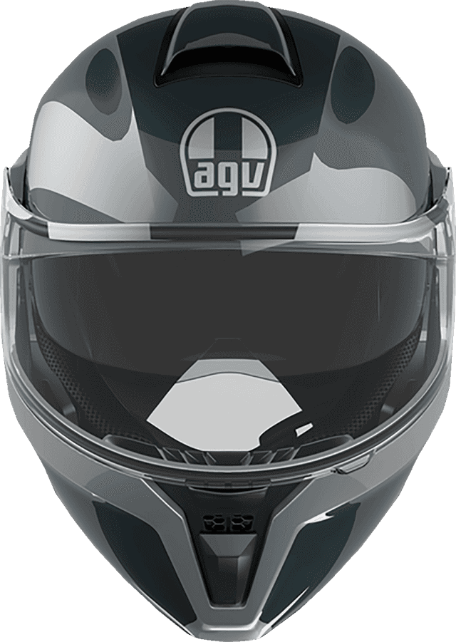 AGV 0100-2394 Streetmodular Helmet - Levico - Gray/Silver - 2XL — image 2 of 5
