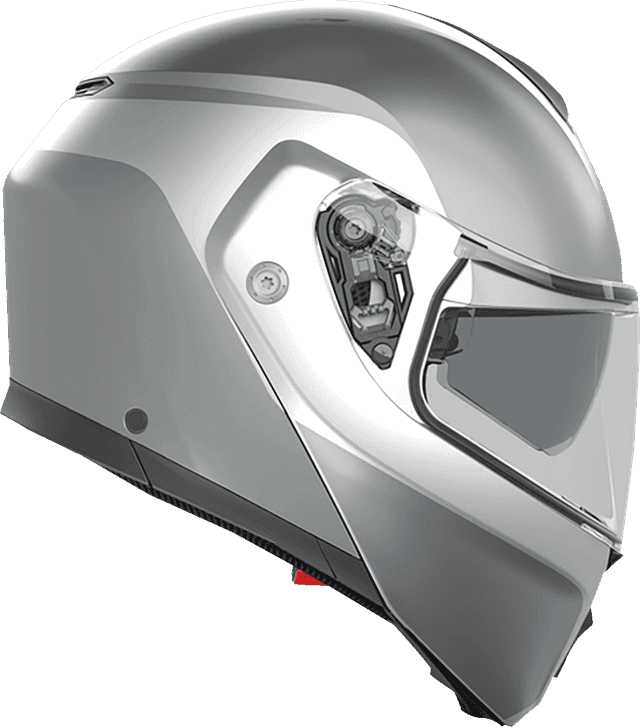 AGV 0100-2398 Streetmodular Helmet - Levico - Double Light Gray - XL — image 4 of 5