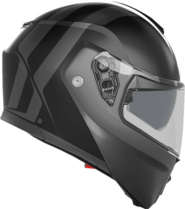 AGV 0100-2400 Streetmodular Helmet - Resia - Matte Black/Gray - Small — image 2 of 5