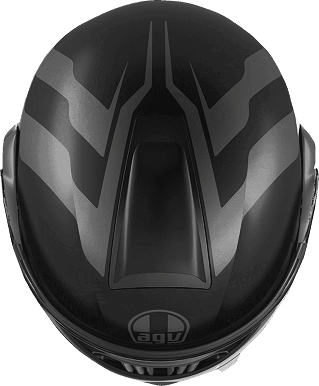AGV 0100-2401 Streetmodular Helmet - Resia - Matte Black/Gray - Medium — image 4 of 5
