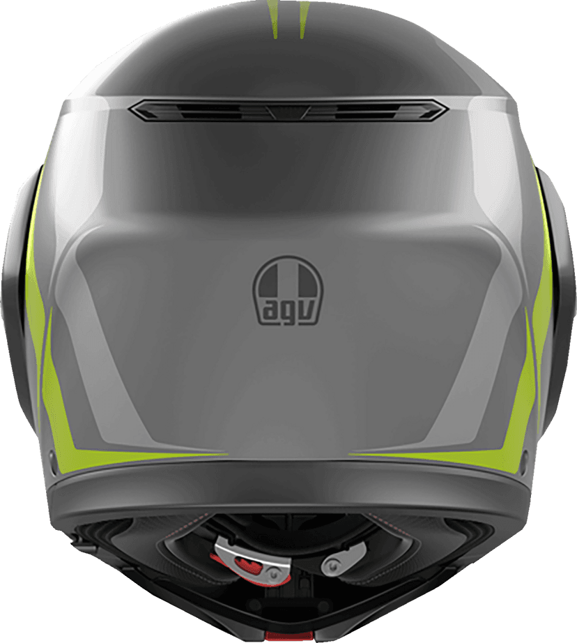 AGV 0100-2413 Streetmodular Helmet - Resia - Matte Gray/Black/Yellow Fluo - XL — image 2 of 5
