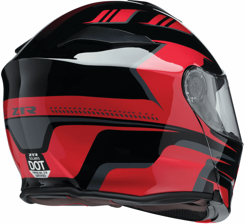 Z1R 0100-2454 Solaris 2.0 Modular Helmet - Slater - Red - Large — image 3 of 3