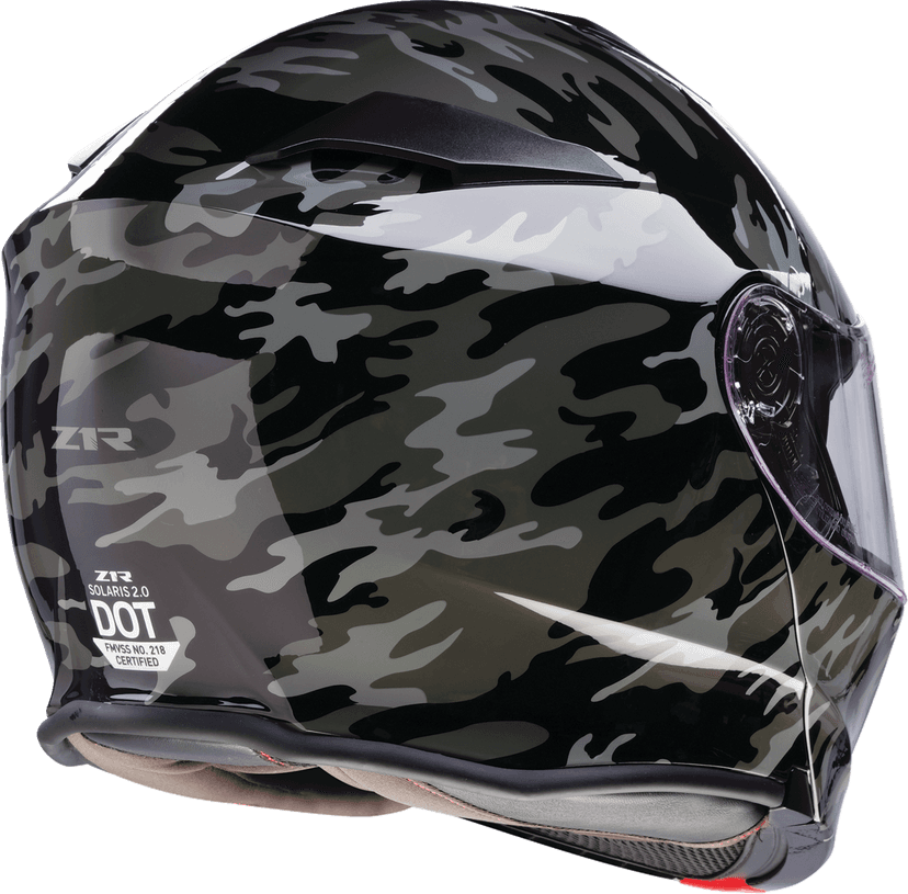 Z1R 0100-2614 Solaris 2.0 Modular Helmet - Camo - Black/Gray - 4XL — image 4 of 4