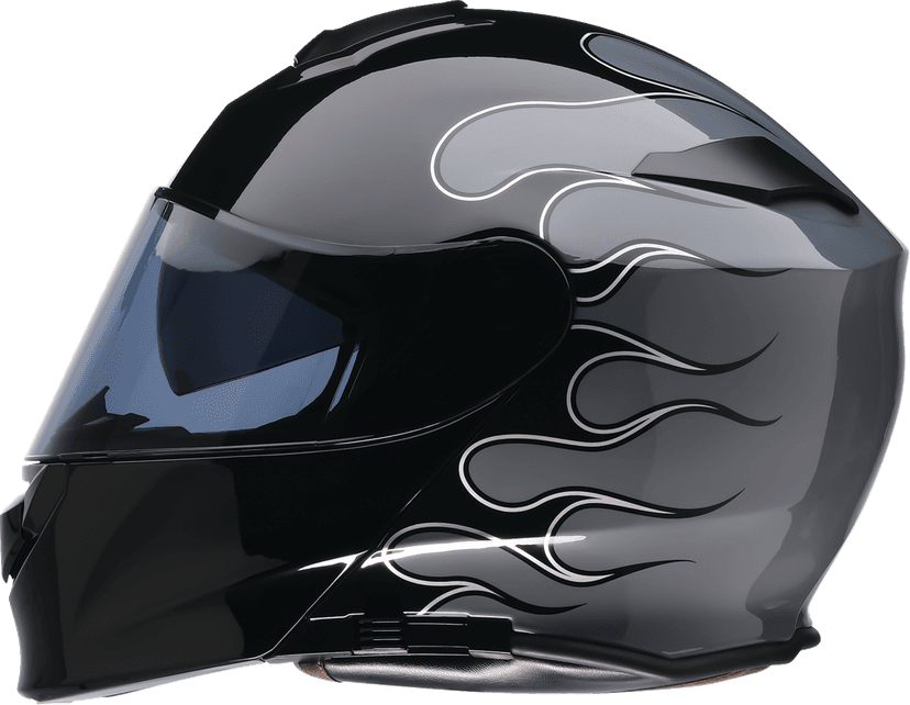 Z1R 0100-2652 Solaris 2.0 Modular Helmet - Flame - Black/Gray - XS — image 1 of 4