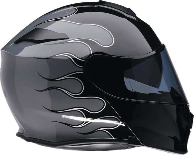 Z1R 0100-2653 Solaris 2.0 Modular Helmet - Flame - Black/Gray - Small — image 4 of 4