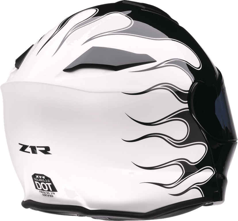 Z1R 0100-2661 Solaris 2.0 Modular Helmet - Flame - Black/White - Large — image 4 of 4