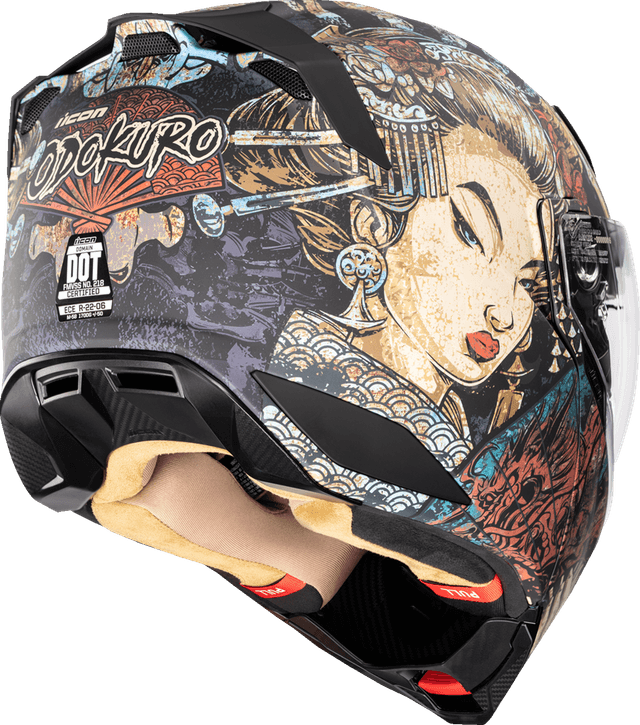 ICON 0100-2714 Threshold™ Modular Helmet - Odokuro - Black - XS — image 3 of 7