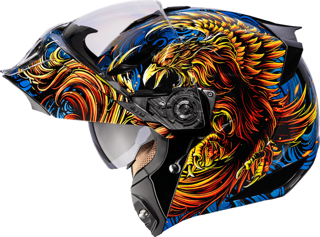 ICON 0100-2725 Threshold™ Modular Helmet - Burn Birdie Burn - Blue - XL — image 4 of 5