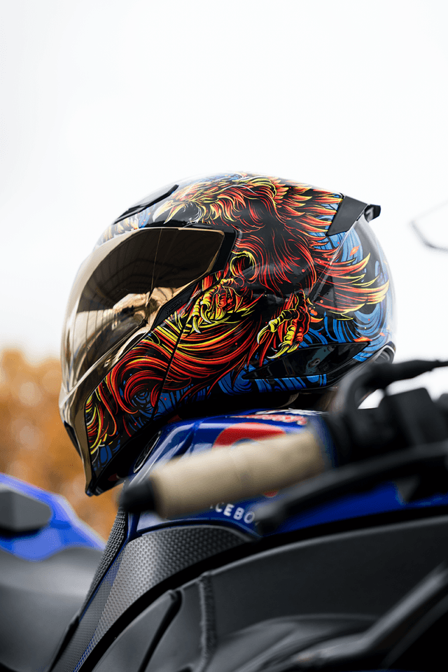 ICON 0100-2726 Threshold™ Modular Helmet - Burn Birdie Burn - Blue - 2XL — image 5 of 5