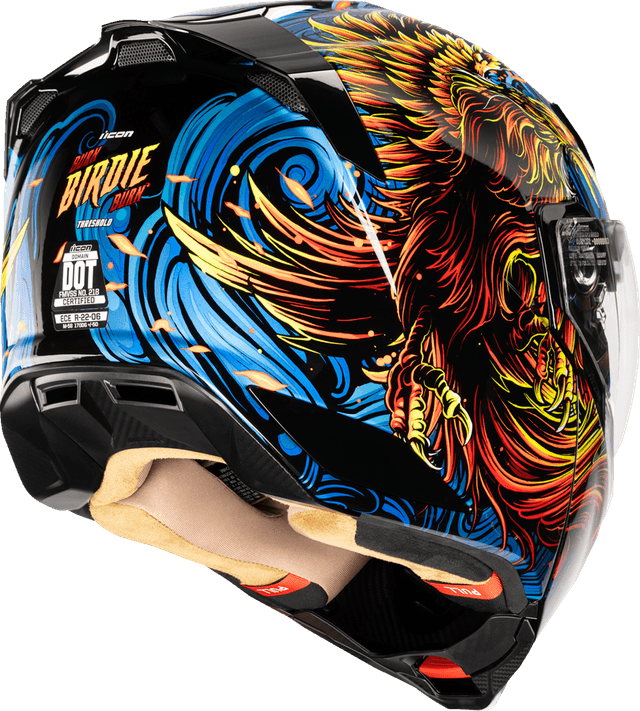 ICON 0100-2726 Threshold™ Modular Helmet - Burn Birdie Burn - Blue - 2XL — image 3 of 5