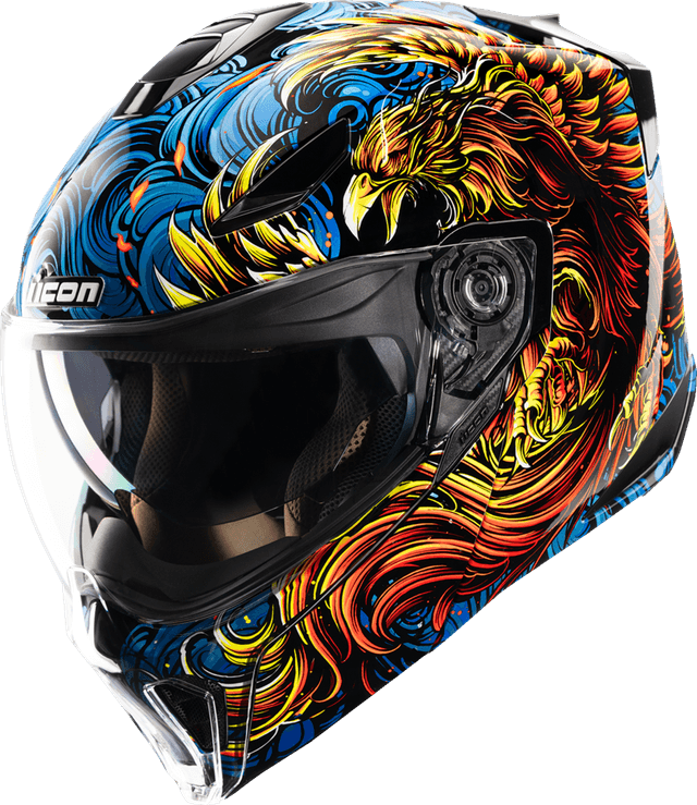ICON 0100-2727 Threshold™ Modular Helmet - Burn Birdie Burn - Blue - 3XL — image 1 of 5