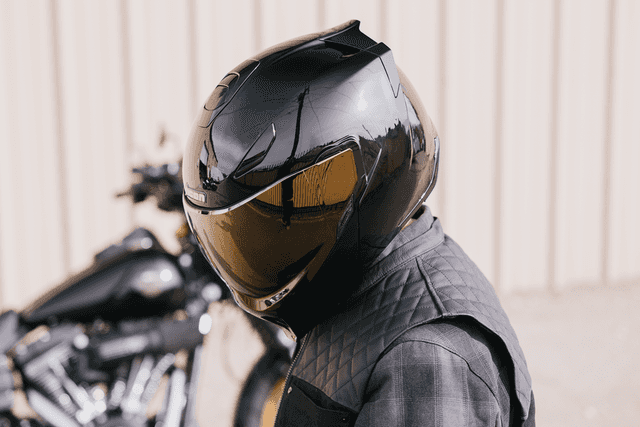 ICON 0100-2815 Threshold™ Modular Helmet - Solid - Gloss Black - XL — image 6 of 6