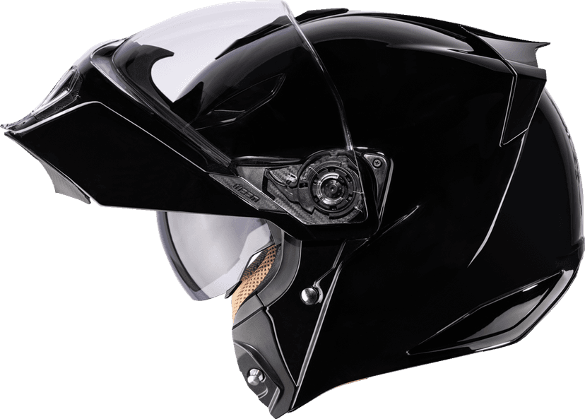 ICON 0100-2816 Threshold™ Modular Helmet - Solid - Gloss Black - 2XL — image 4 of 6