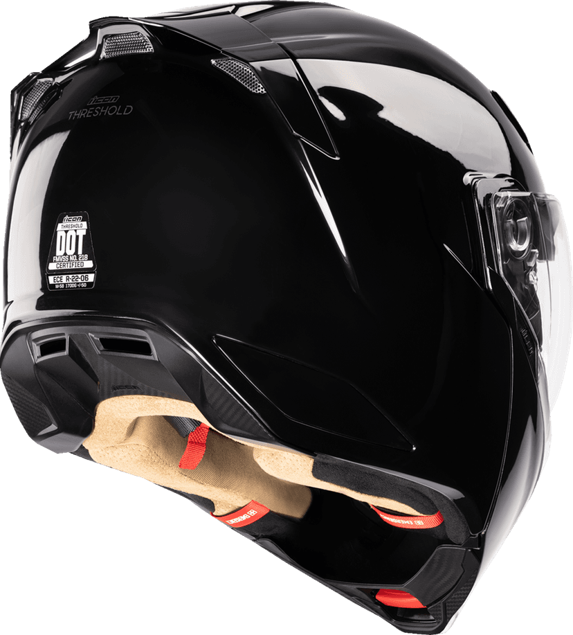 ICON 0100-2817 Threshold™ Modular Helmet - Solid - Gloss Black - 3XL — image 3 of 6
