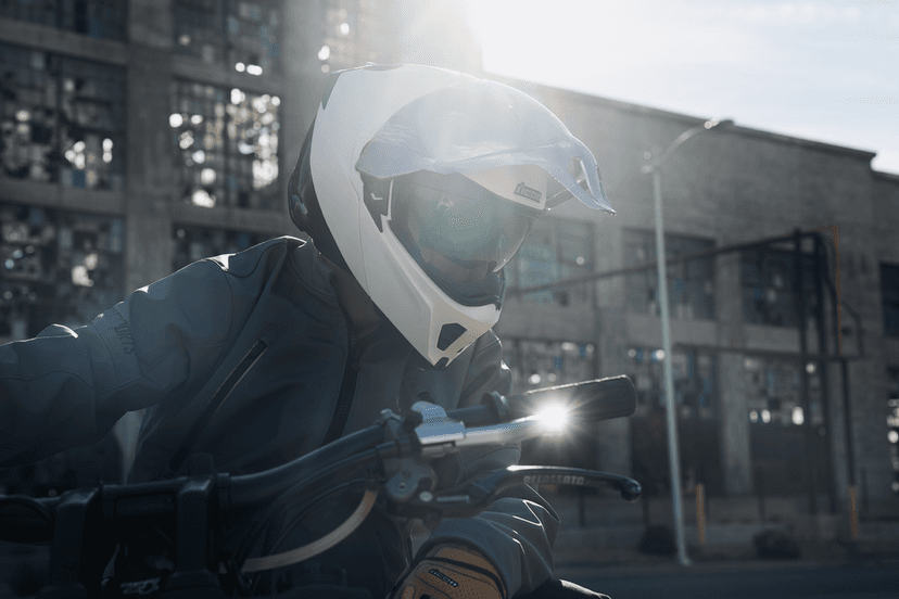 ICON 0100-2818 Threshold™ Modular Helmet - Solid - Gloss White - XS — image 5 of 6