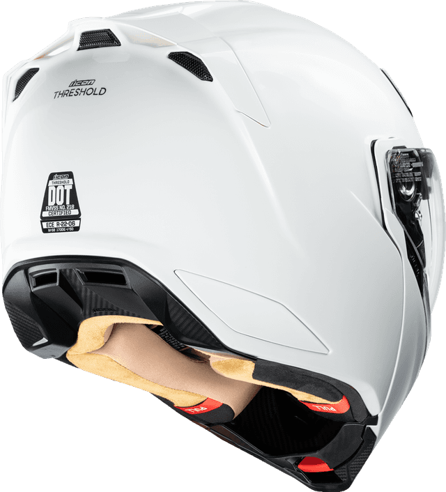 ICON 0100-2819 Threshold™ Modular Helmet - Solid - Gloss White - Small — image 3 of 6
