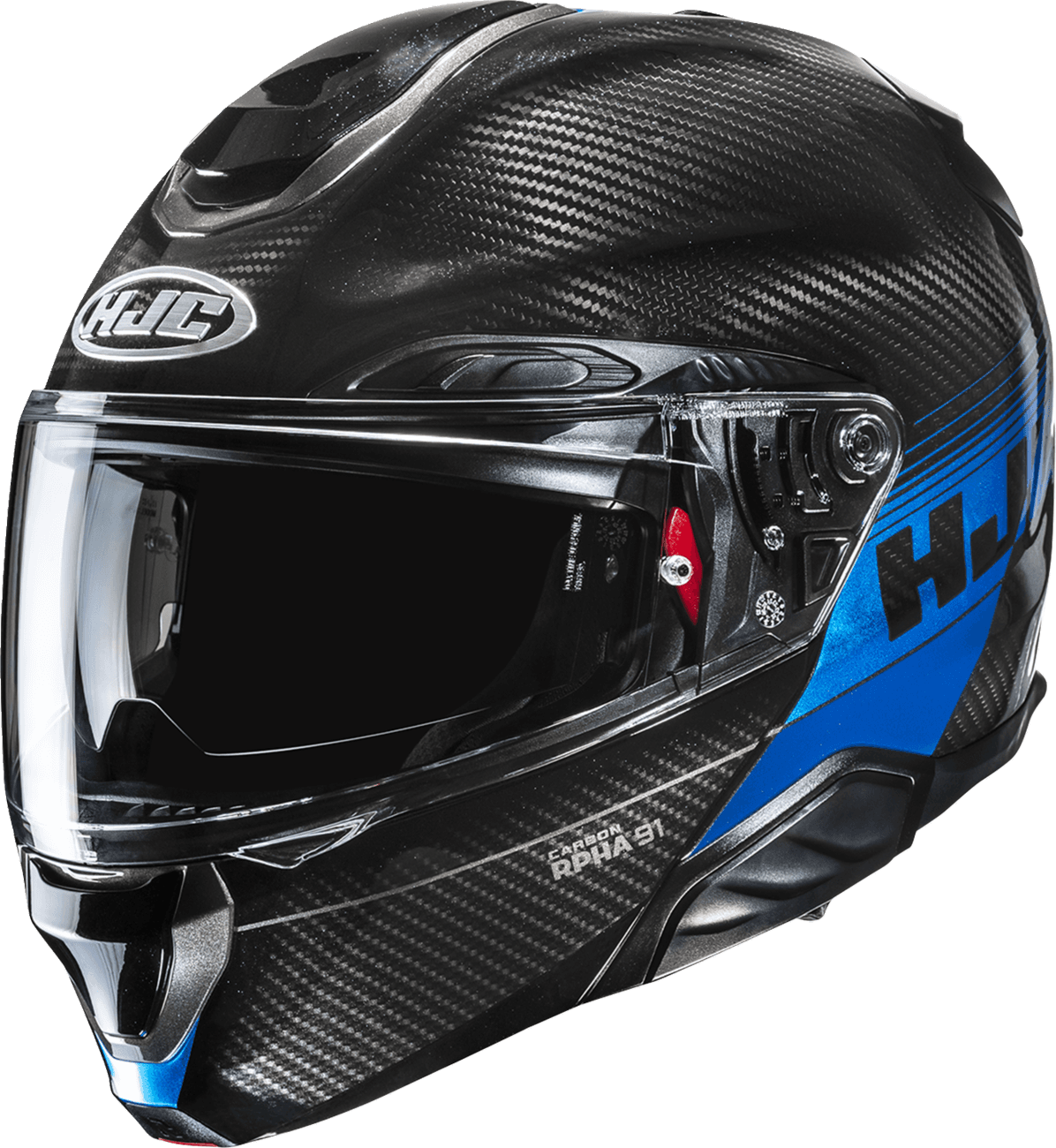 HJC 0100-3187 RPHA 91 Carbon Modular Helmet - Elig - MC2 - Large