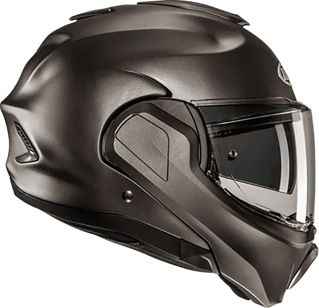 HJC 0100-3309 F100 Modular Helmet - Solid - Semi-Flat Titanium - Large — image 2 of 2