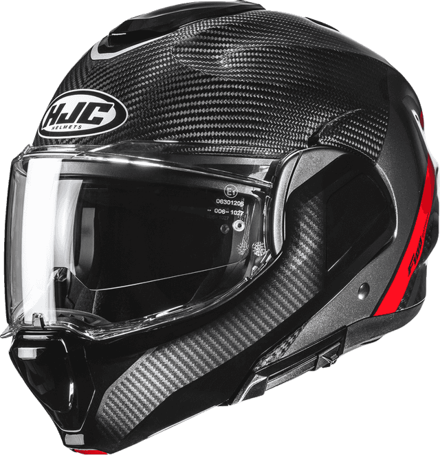HJC 0100-3316 F100 Carbon Modular Helmet - Stan - MC1 - XS