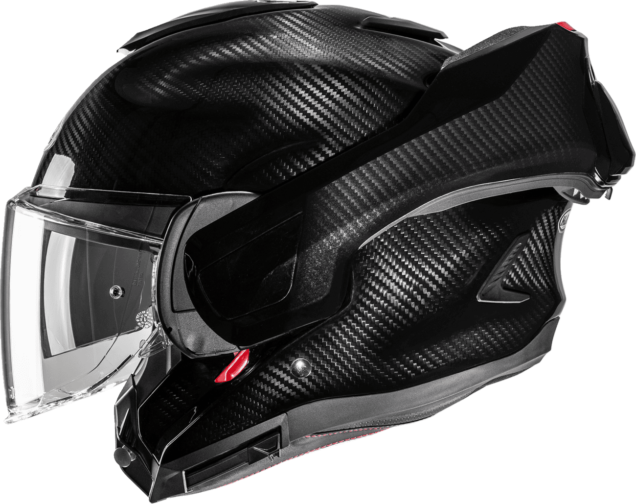 HJC 01003343 F100 Carbon Modular Helmet - Solid - Matte Carbon - Medium