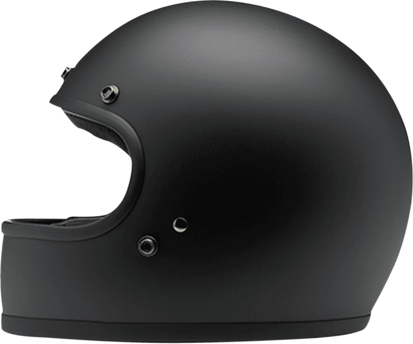 BILTWELL 0101-11408 Gringo Helmet - Flat Black - XS — image 2 of 6