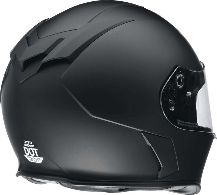 Z1R 0101-13157 Warrant Helmet - Flat Black - 2XL — image 4 of 4