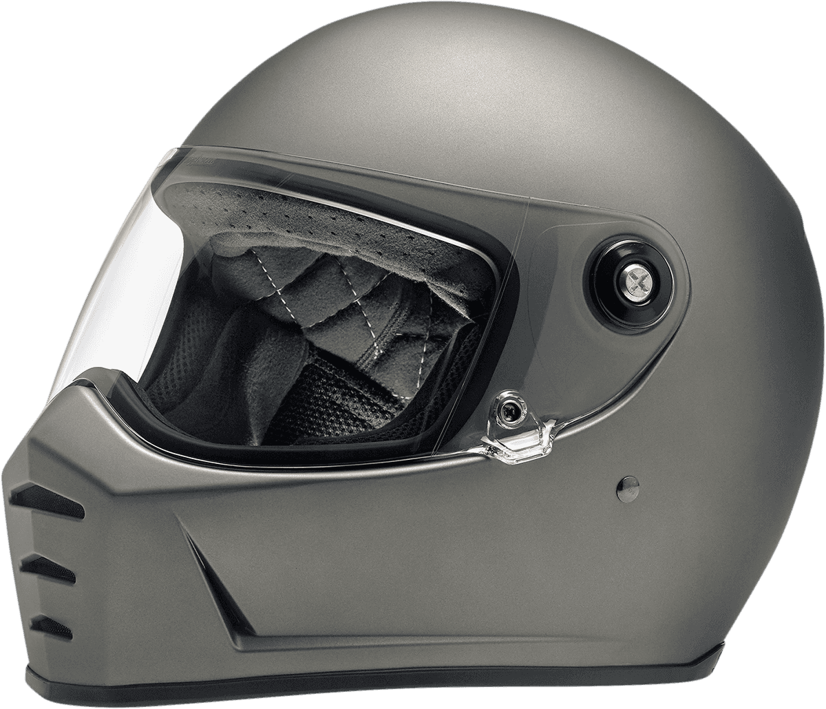 BILTWELL 0101-13825 Lane Splitter Helmet - Flat Titanium - XS