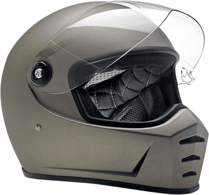 BILTWELL 0101-13825 Lane Splitter Helmet - Flat Titanium - XS — image 8 of 10