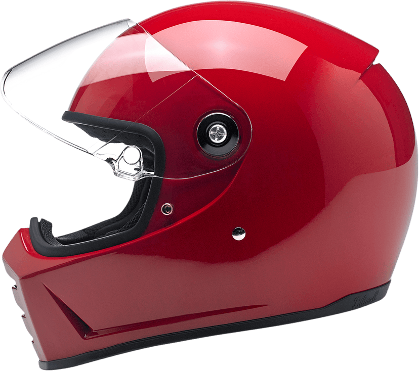 BILTWELL 0101-13849 Lane Splitter Helmet - Gloss Blood Red - XS — image 9 of 9