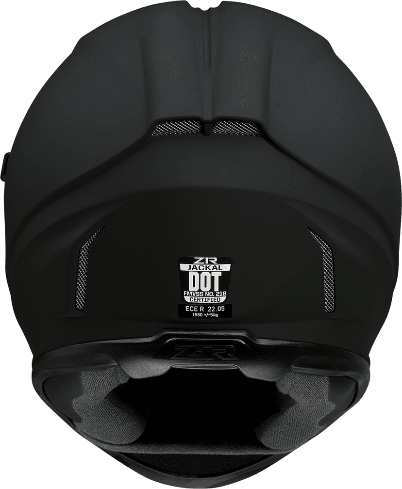 Z1R 0101-13992 Jackal Helmet - Flat Black - Smoke - XS — image 2 of 3