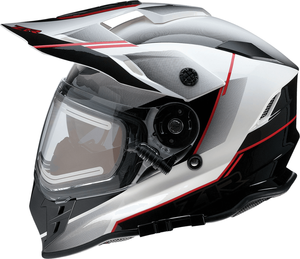 Z1R 0101-14053 Range Snow Helmet - Bladestorm - Electric - Dual Pane - Black/Red/White - XS