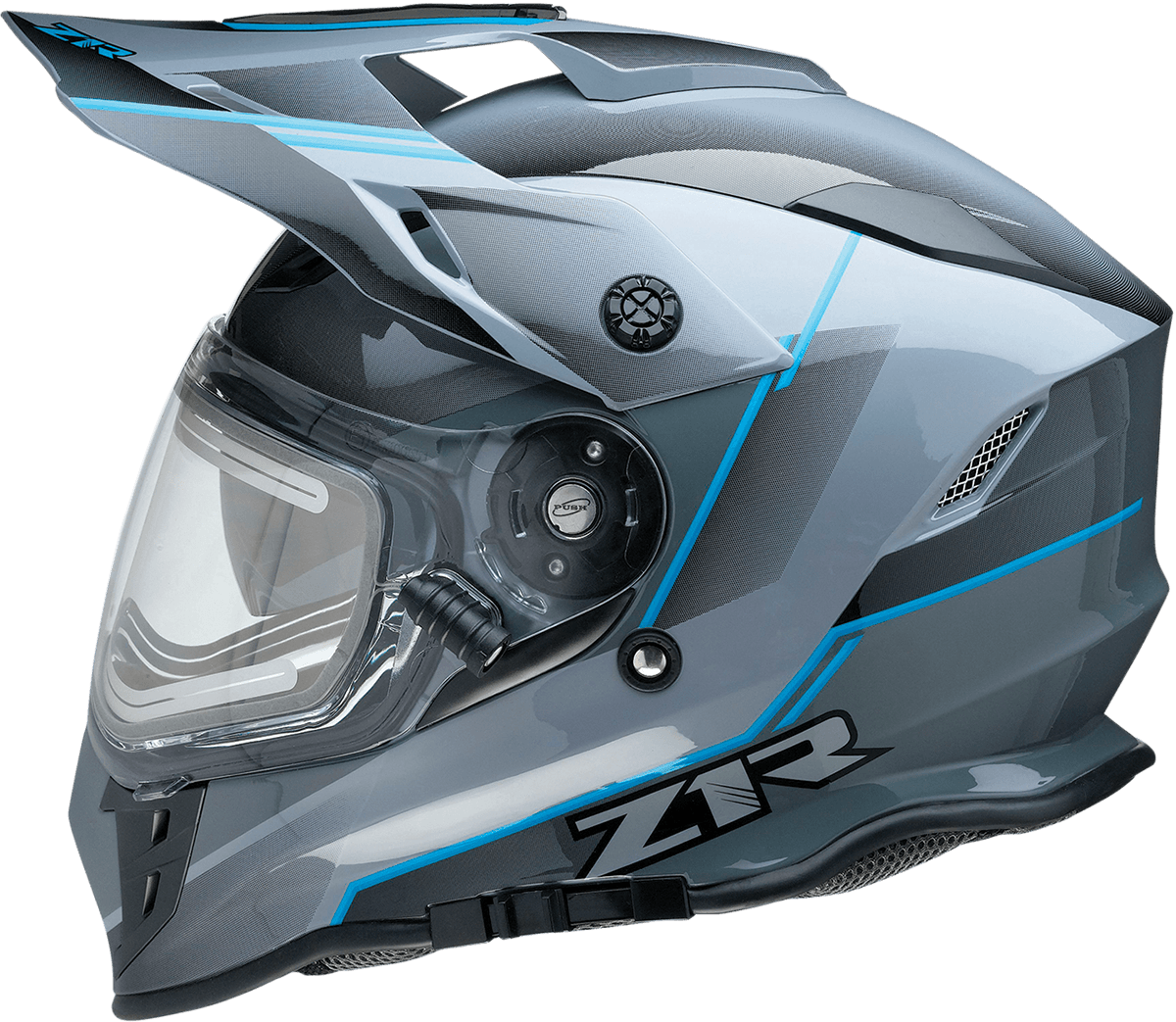 Z1R 0101-14059 Range Snow Helmet - Bladestorm - Electric - Dual Pane - Gray/Black/Blue - XS