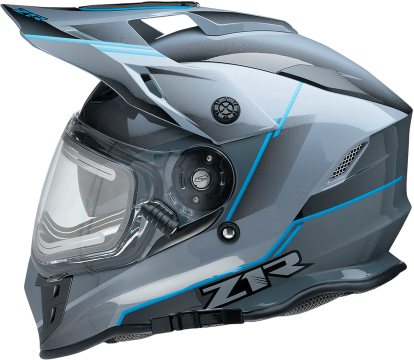 Z1R 0101-14059 Range Snow Helmet - Bladestorm - Electric - Dual Pane - Gray/Black/Blue - XS