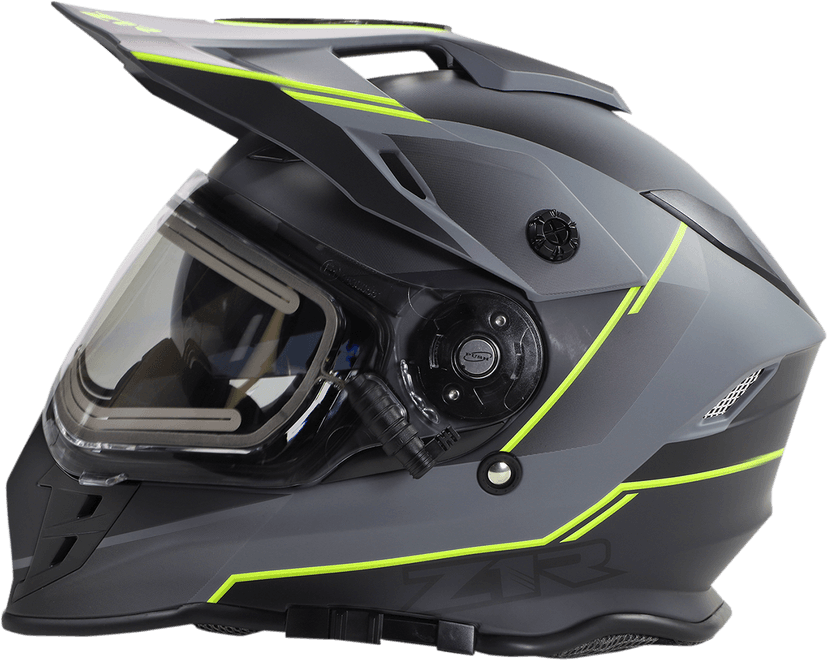 Z1R 0101-14066 Range Snow Helmet - Bladestorm - Electric - Dual Pane - Gray/Black/Hi-Viz Yellow - Small — image 7 of 7