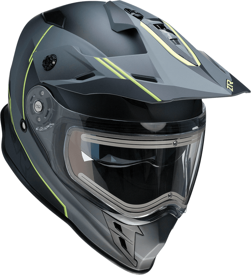 Z1R 0101-14066 Range Snow Helmet - Bladestorm - Electric - Dual Pane - Gray/Black/Hi-Viz Yellow - Small — image 4 of 7