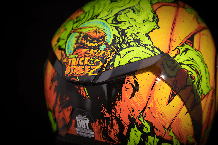 ICON 0101-14100 Airform™ Helmet - Trick or Street - Orange - XS — image 10 of 10