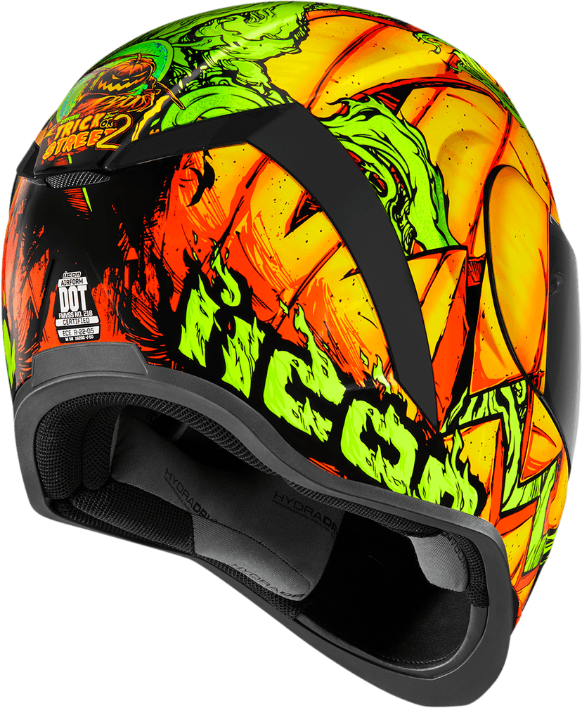 ICON 0101-14101 Airform™ Helmet - Trick or Street - Orange - Small — image 9 of 10