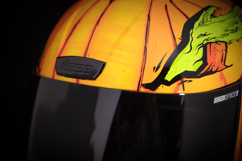 ICON 0101-14103 Airform™ Helmet - Trick or Street - Orange - Large — image 6 of 10