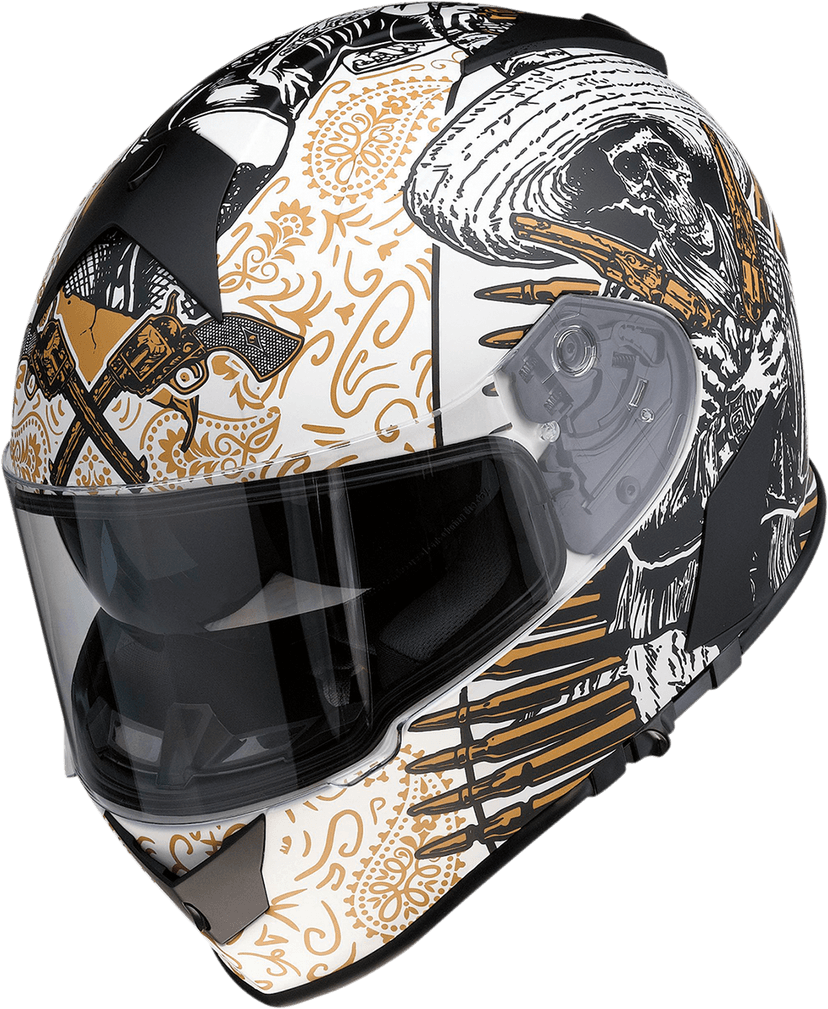 Z1R 0101-14164 Warrant Helmet - Sombrero - White/Gold - XS — image 4 of 7