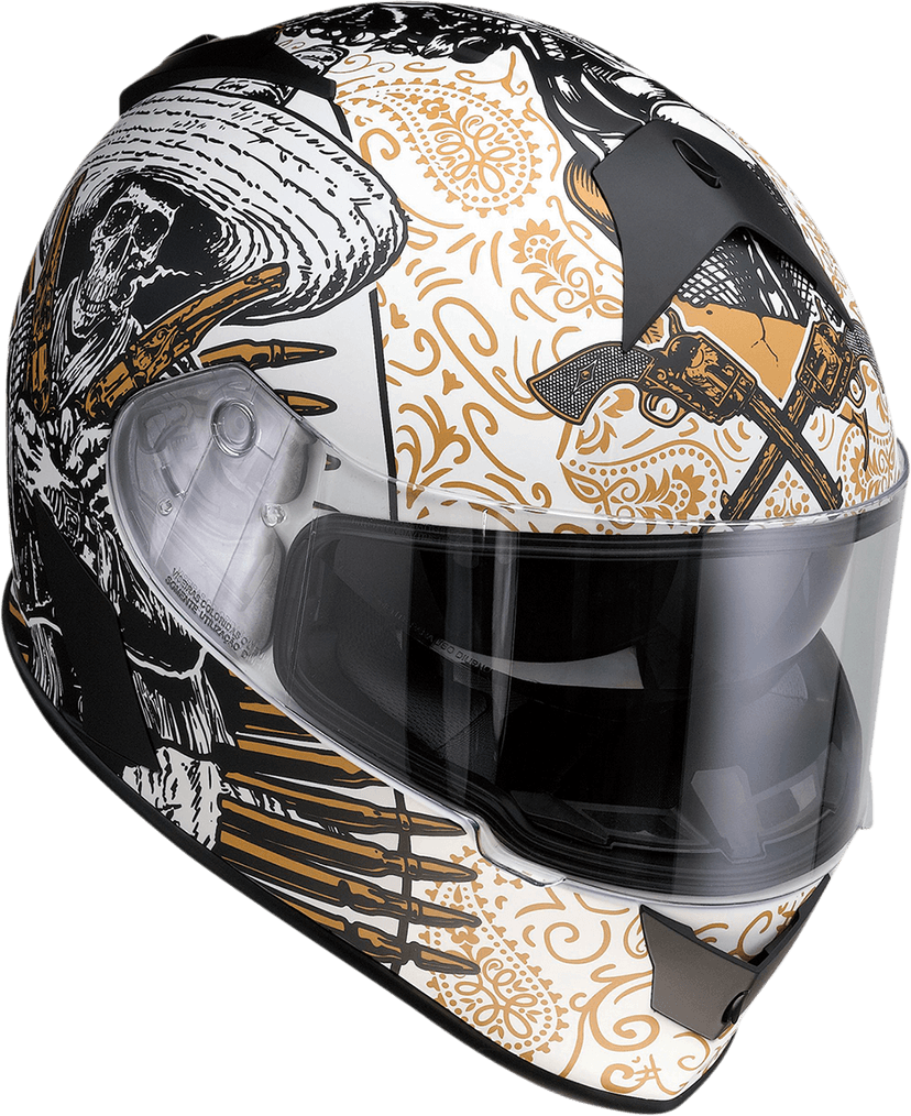 Z1R 0101-14168 Warrant Helmet - Sombrero - White/Gold - XL — image 1 of 7