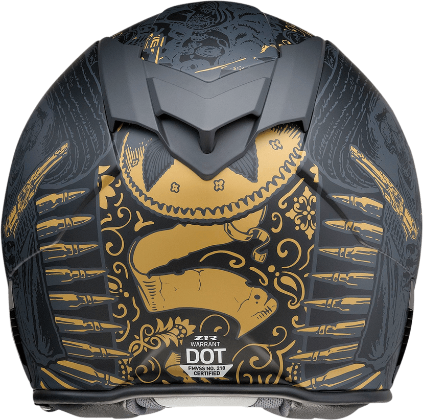 Z1R 0101-14173 Warrant Helmet - Sombrero - Black/Gold - Large — image 2 of 6