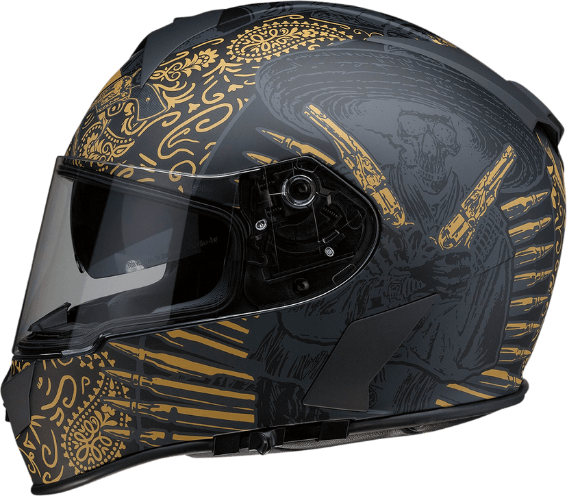 Z1R 0101-14173 Warrant Helmet - Sombrero - Black/Gold - Large — image 6 of 6