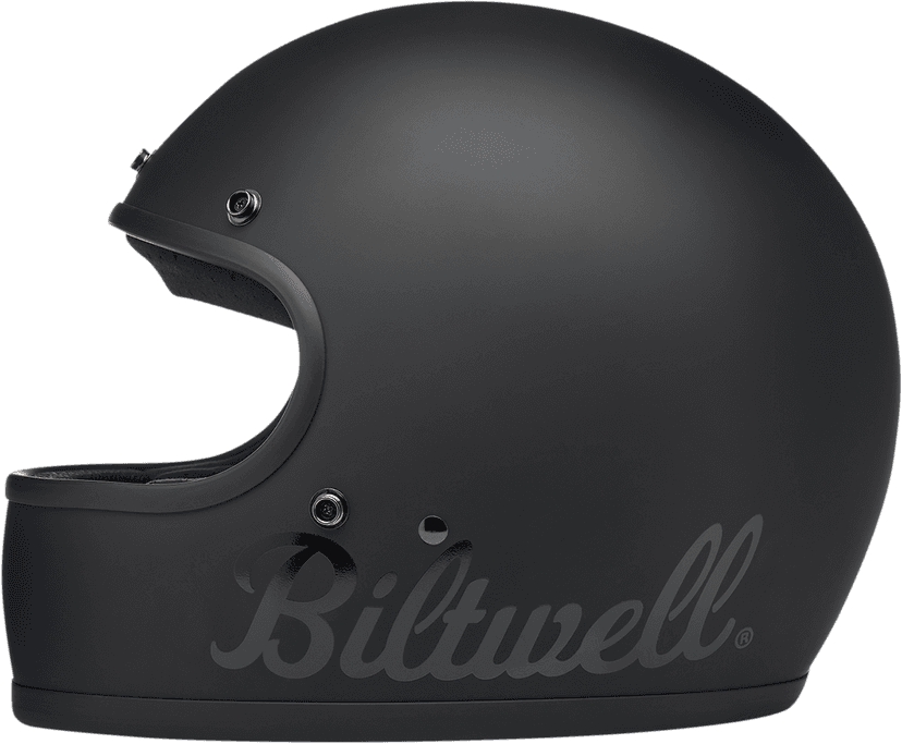 BILTWELL 0101-14317 Gringo Helmet - Flat Black Factory - XS — image 5 of 5
