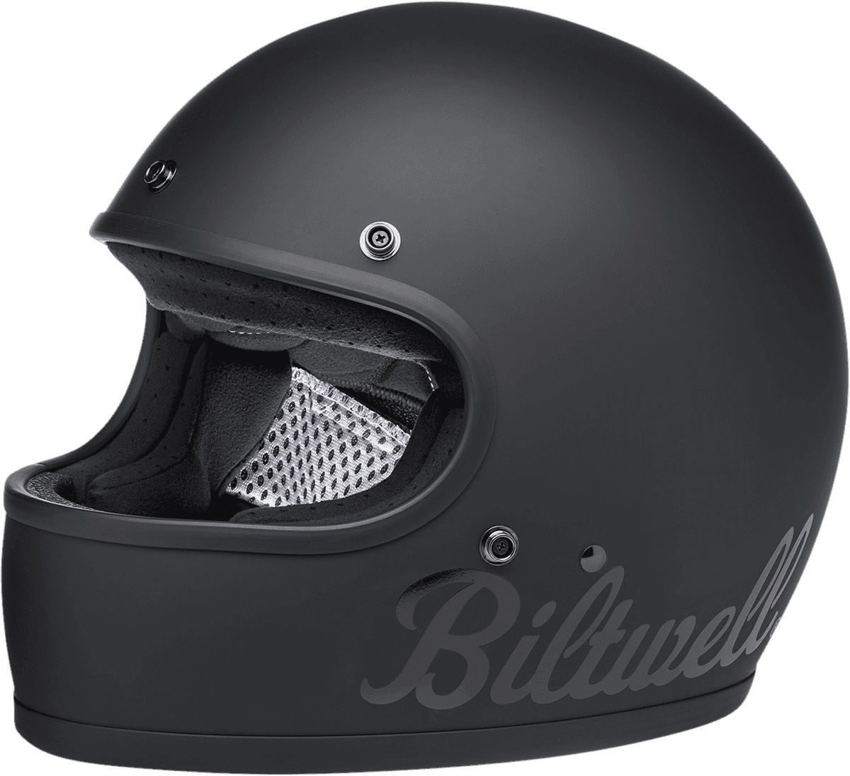 BILTWELL 0101-14317 Gringo Helmet - Flat Black Factory - XS