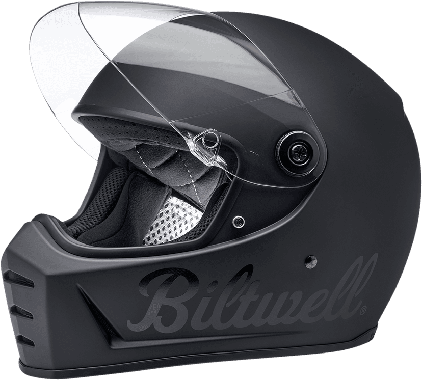 BILTWELL 0101-14359 Lane Splitter Helmet - Factory - Flat Black - XS — image 4 of 7